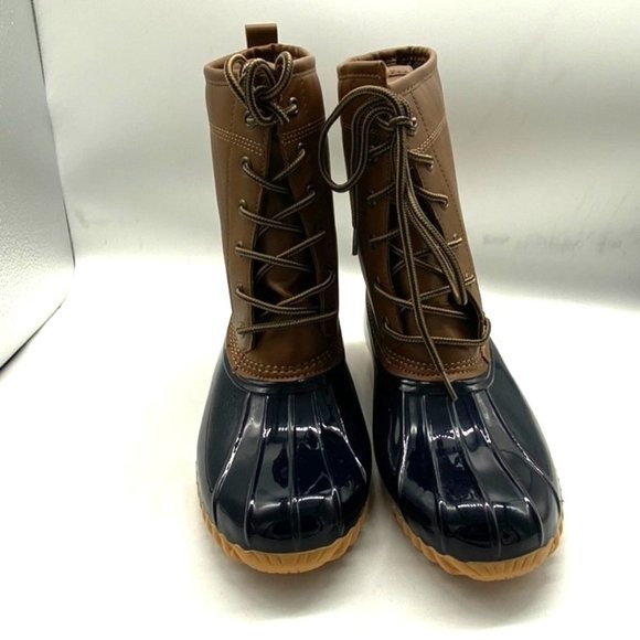 sporto duck boots plaid
